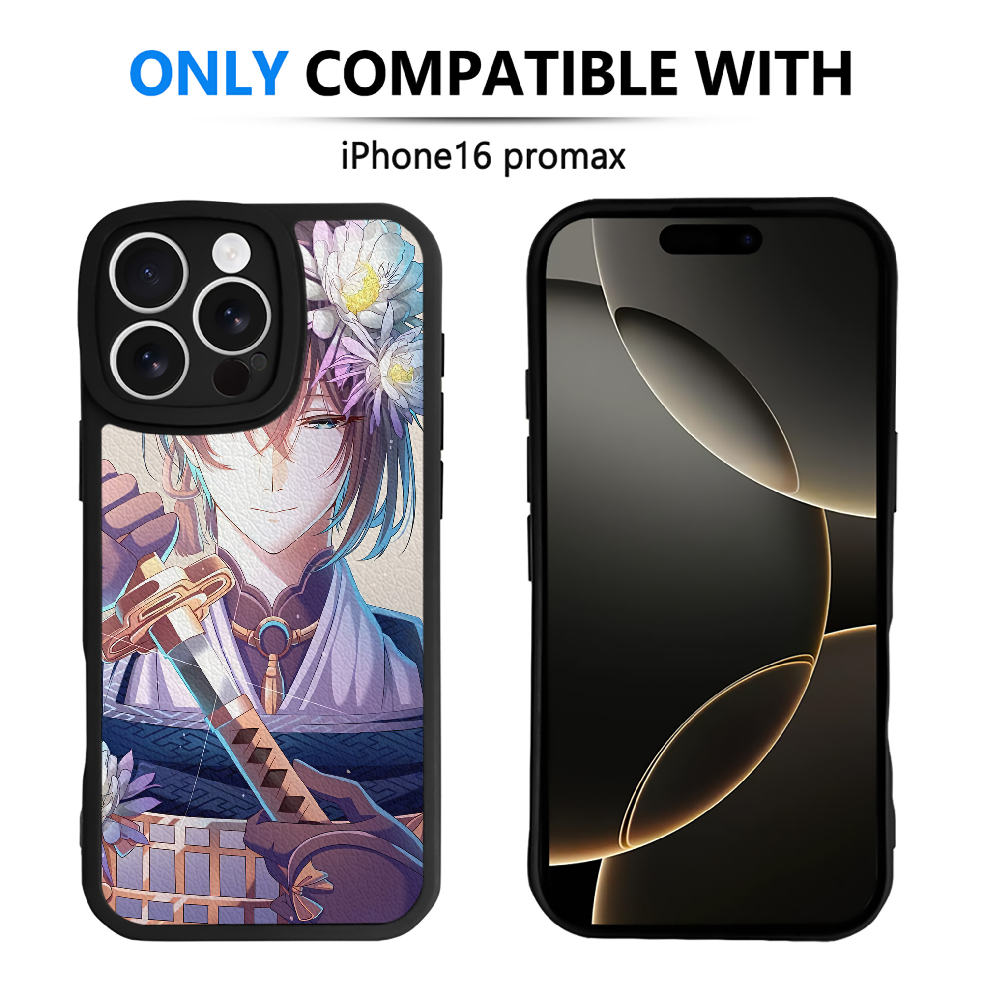 （画像用） 刀剣乱舞 Touken Ranbu 【iPhone 16シリーズ対応】シリコンスマホケース（レザー調） 材質：シリコン